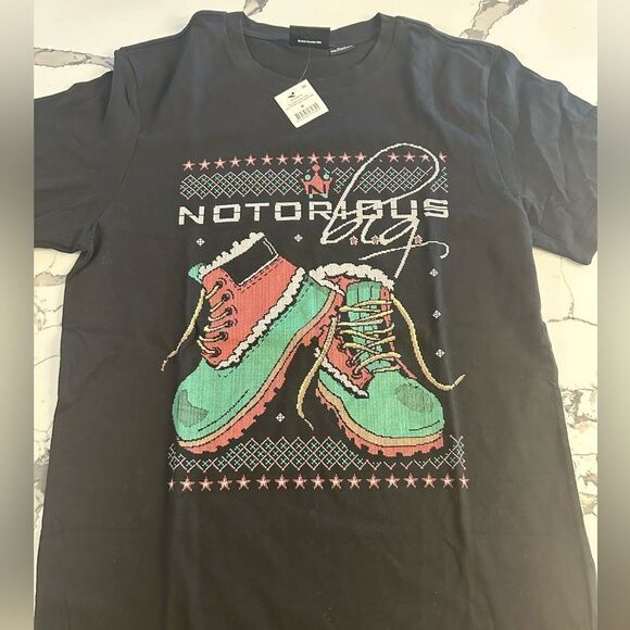 Mens Notorious B.I.G. Christmas tee - Picture 1 of 4